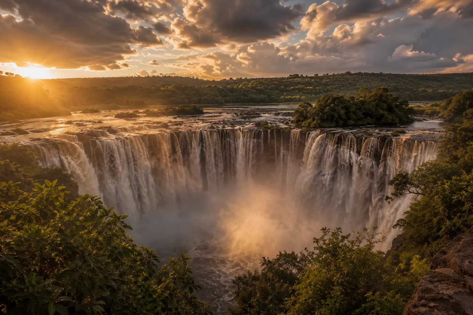 Kalandula Falls, a highlight of a one-week Angola trip