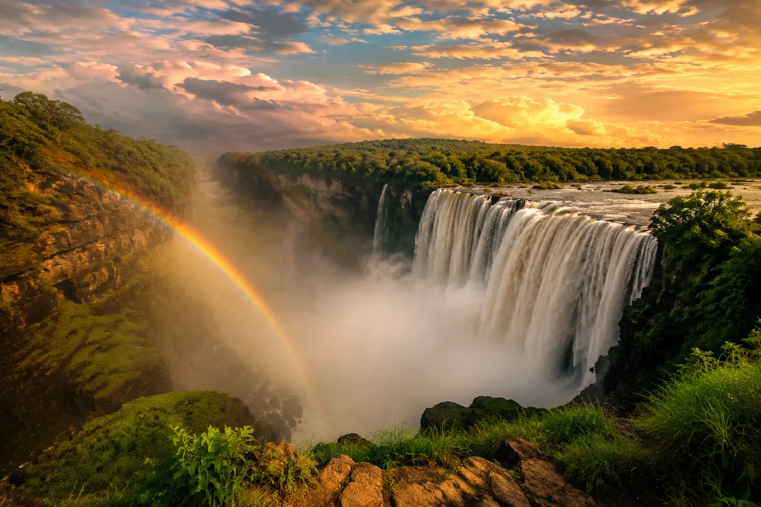 Kalandula Falls, one of Angola's most iconic landmarks
