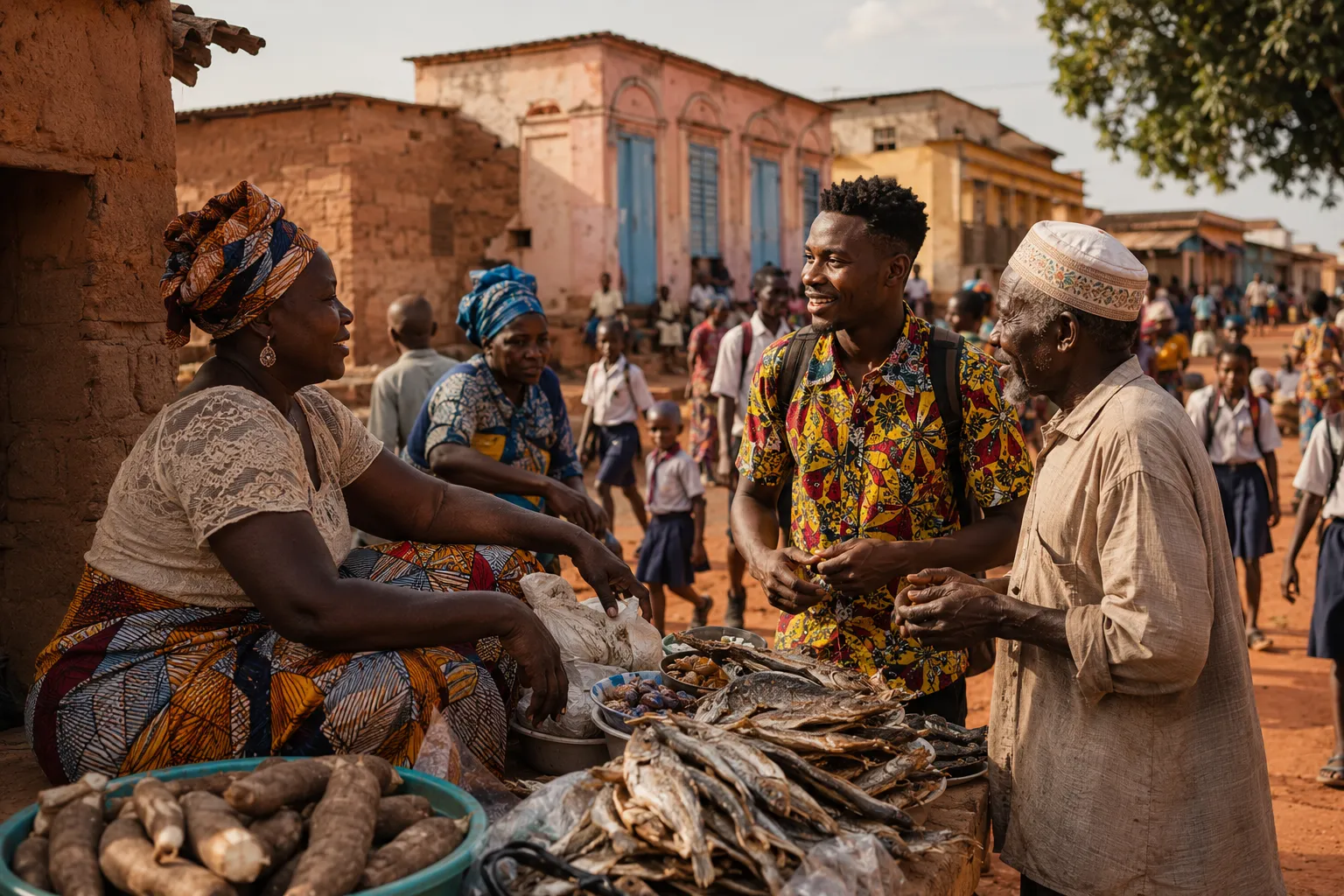 Portraits of Angolan people from different regions