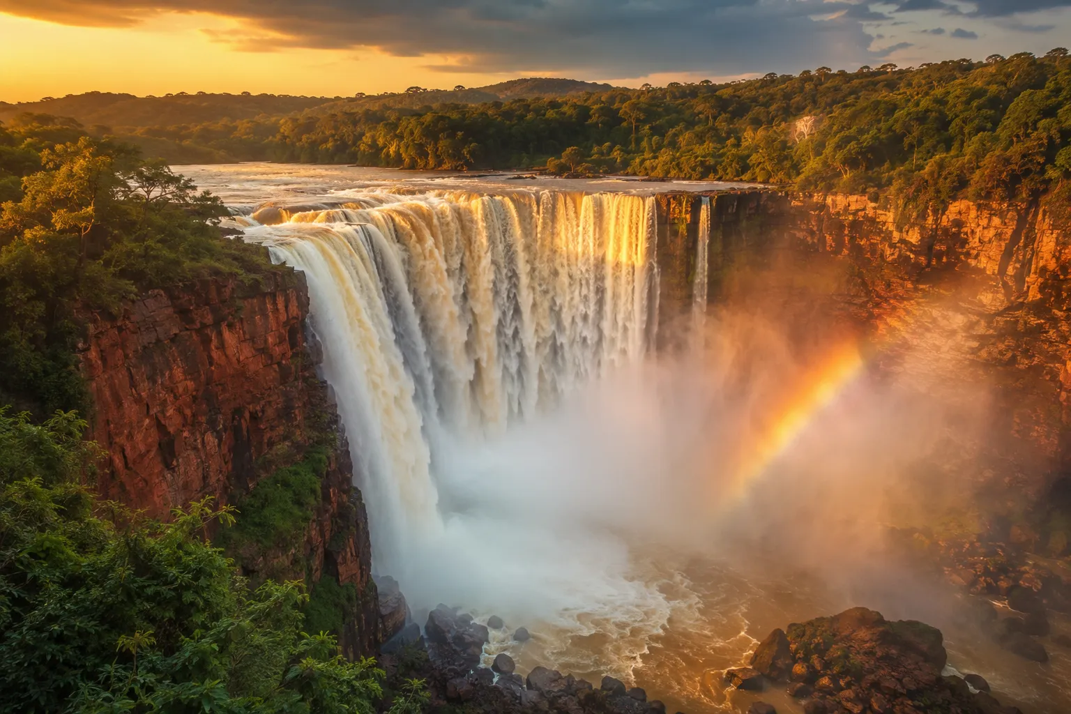 A photographer capturing an Angolan landscape at sunrise